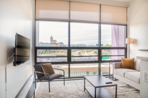 Flexhome Skywalk to Fiserv U8 with Rooftop Gym Parking